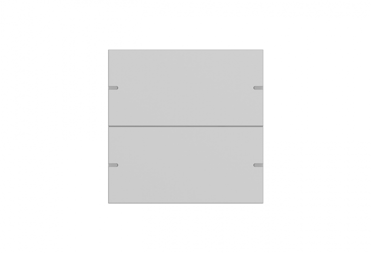 aluminium grey matt (lacquered) 2 - gang