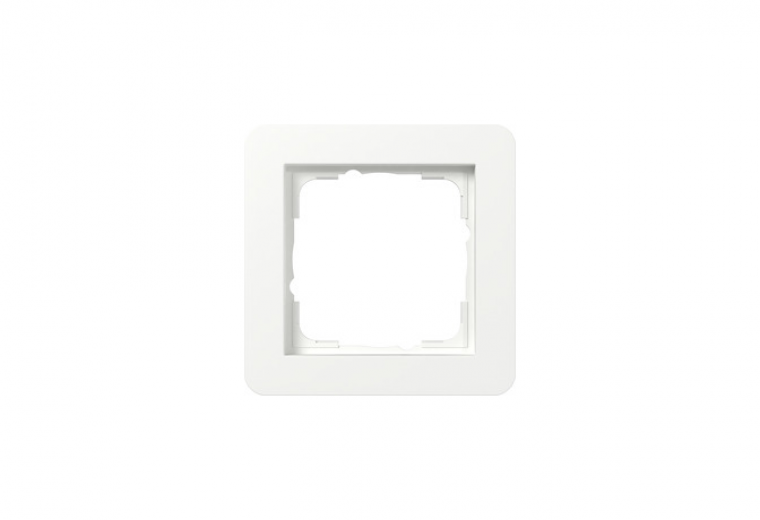 Gira E1 cover frame pure white matt