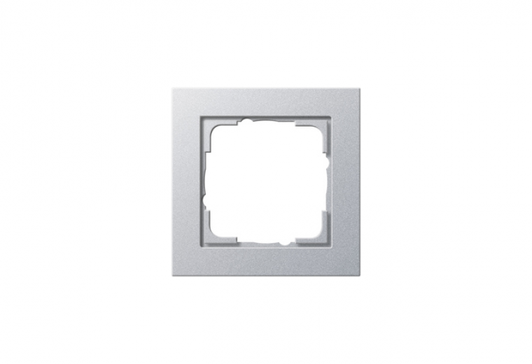 Gira E2 cover frame colour aluminium