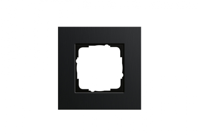 Gira Esprit cover frame aluminium black (anodised)
