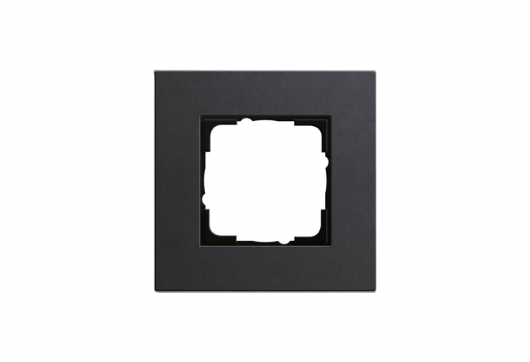 Gira Esprit cover frame linoleum-plywood anthracite