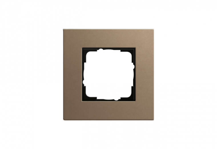 Gira Esprit cover frame linoleum-plywood light brown