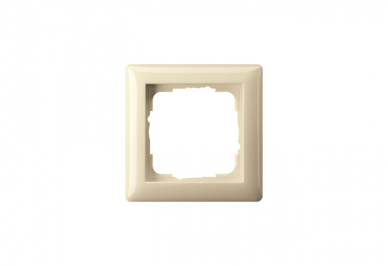Gira Standard 55 cover frame cream white glossy