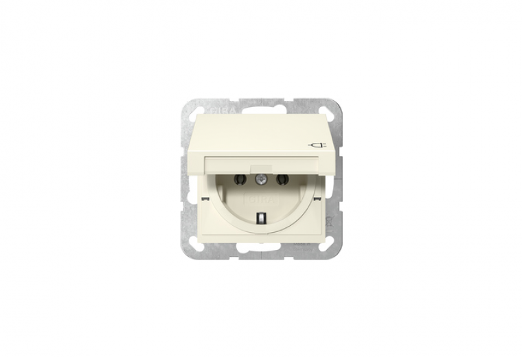 SCHUKO socket outlet 16 A 250 V~with hinged cover