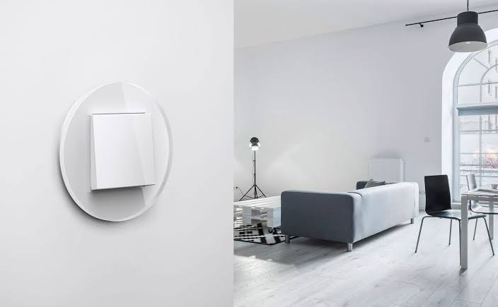 Thiết kế hình tròn độc đáo của Gira Studio System 55 bằng thủy tinh cao cấp
