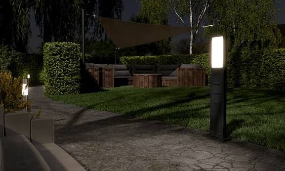 Hệ thống cột chiếu sáng Gira Light Profiles cho sân vườn