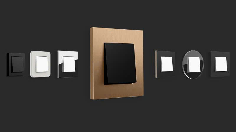 Các loại thiết bị điện Gira phổ biến: công tắc, ổ cắm, cảm biến